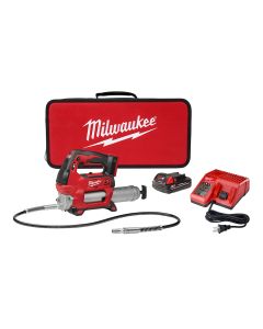 Milwaukee, M18 Cordless 2-Speed Grease Gun Kit