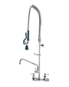 Krowne 17-109WL Royal Series 8" Center Wall Mount Pre-Rinse W/Add-On Fct And Wall Bracket, Metal Ring Not Incl