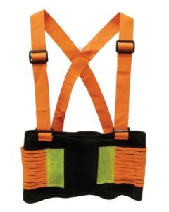 SAS Safety, Adjustable Back Support Hi-Viz, Large 38 inch - 47 inch, Orange, Yellow, Black
