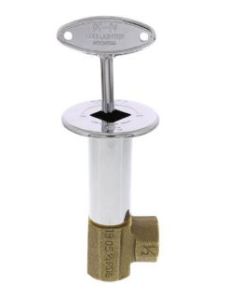 Matco V 58-ANG03 1/2" Angle Log Lighter Valve w/ Chrome Plated Escutcheon