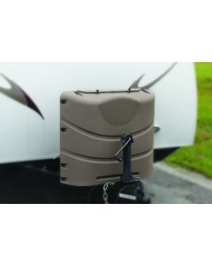 Camco 40530 Heavy Duty Propane Tank Cover - Bronze (Fits 30# Steel Double Tank)