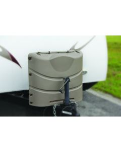 Camco 40531 Heavy Duty Propane Tank Cover - Champagne (Fits 30# Steel Double Tank)