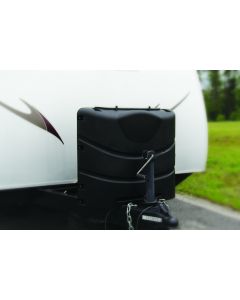 Camco 40539 Propane Tank Cover - Black (Fits 30# Steel Double Tank)