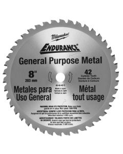 Milwaukee Tool 48-40-4515 8 in. 42 Tooth Dry Cut Cermet Tipped Circular Saw Blade