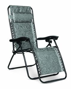 Camco 51810 Zero Gravity Chair - Black Swirl  Bilingual