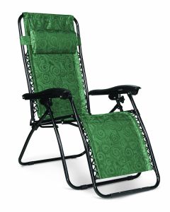 Camco 51811 Zero Gravity Chair - Green Swirl  Bilingual