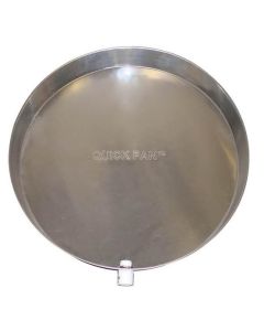 Holdrite QP-22-C Aluminum Water Heater Pan with Drain Fitting, 22 in