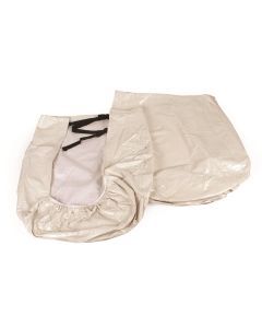 Camco 45333 Wheel & Tire Protector Covers - 30-32", Colonial White  Vinyl, Set/2  Bilingual