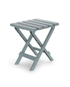 Camco 51682 Quick-Folding Plastic Adirondack Style Table, Small, Gray