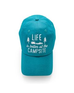 Camco 53206 Life is Better at the Campsite Hat Teal