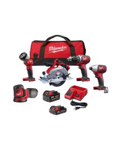Milwaukee Tool 2696-25 M18 5 Tool Combo Kit