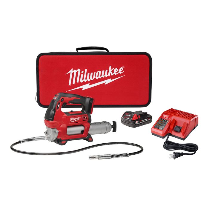 Milwaukee, M18 Cordless 2-Speed Grease Gun Kit