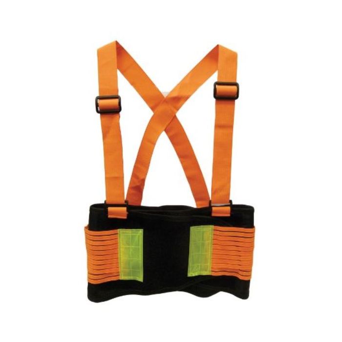 SAS Safety, Adjustable Back Support Hi-Viz, Large 38 inch - 47 inch, Orange, Yellow, Black