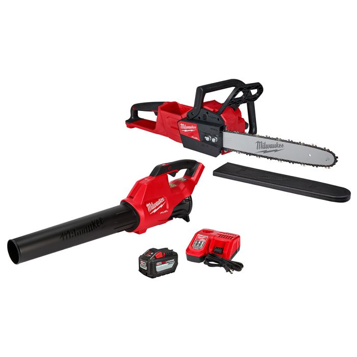 Milwaukee 2727-21HDP Tool Cordless Chainsaw, M18 Fuel, 16 Inch Oregon Bar And Chain + Blower