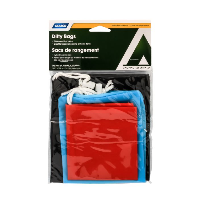 Camco 51009 Ditty Bags - Nylon 3 pack Bilingual
