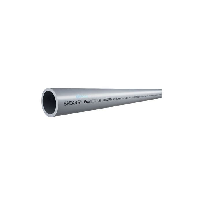 Spears Pd-800-030C-10 Pipe, 3 In, 10 Ft L, Sch 80/Xh, Plain, Cpvc, Domestic