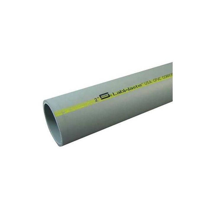 Spears LabWaste LW-030 DWV Pipe, 3 in, 10 ft L, SCH 40/STD, CPVC, Domestic