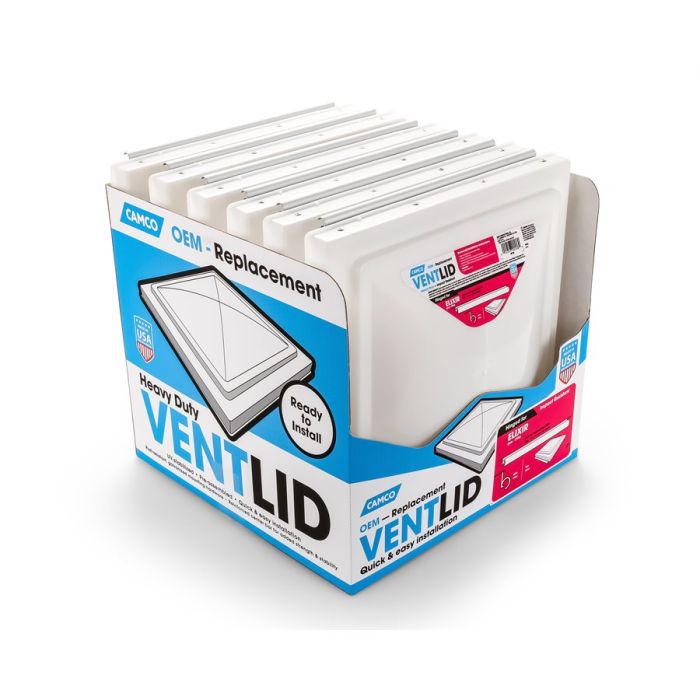 Camco 40186 Vent Lid Elixir pre '94 White PDQ