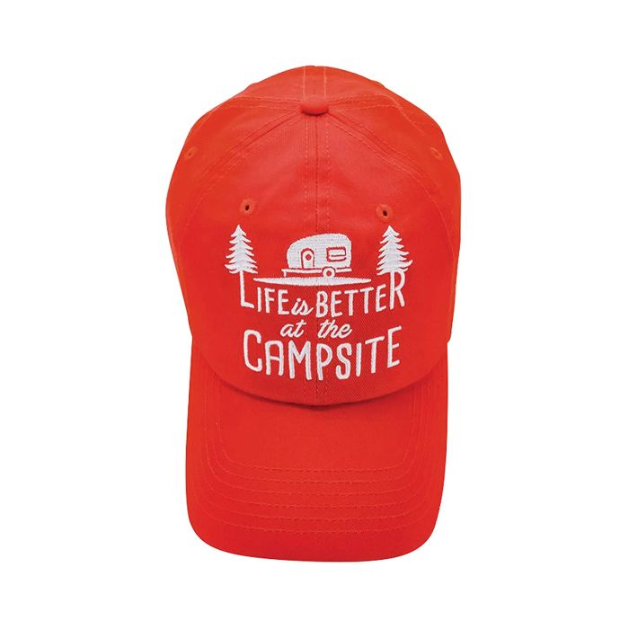 Camco 53205 Life is Better at the Campsite Hat Red