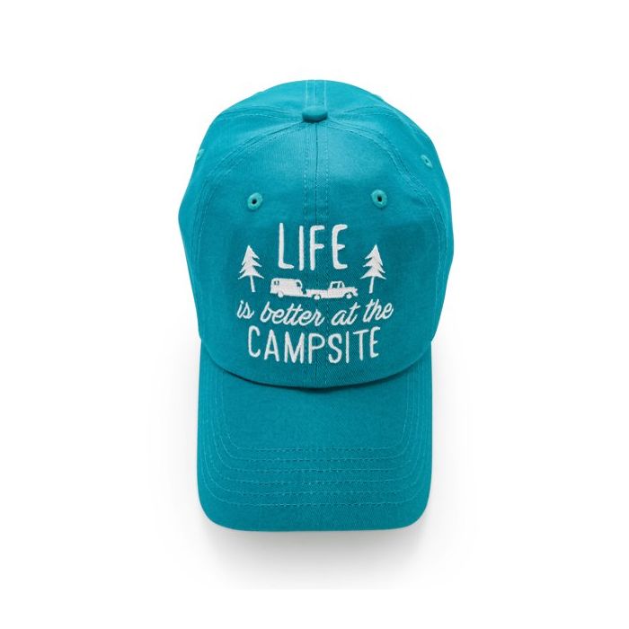 Camco 53206 Life is Better at the Campsite Hat Teal