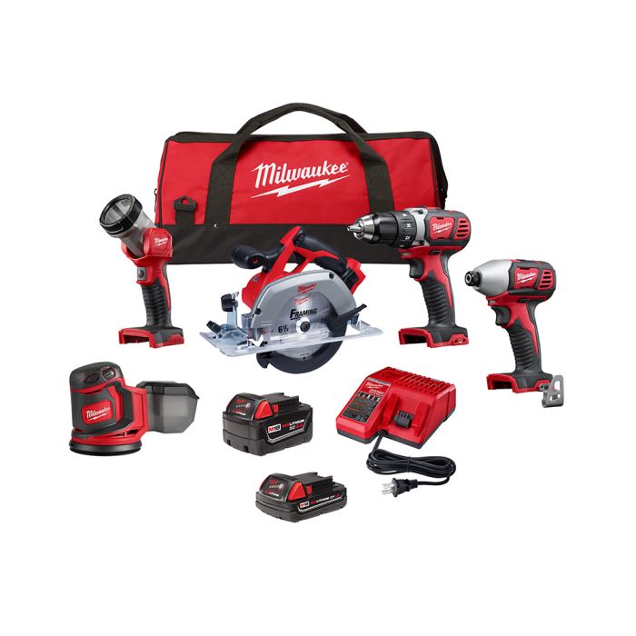 Milwaukee Tool 2696-25 M18 5 Tool Combo Kit