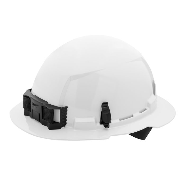 Milwaukee Tool 48-73-1101 White Full Brim Hard Hat W/4Pt Ratcheting Suspension - Type 1, Class E