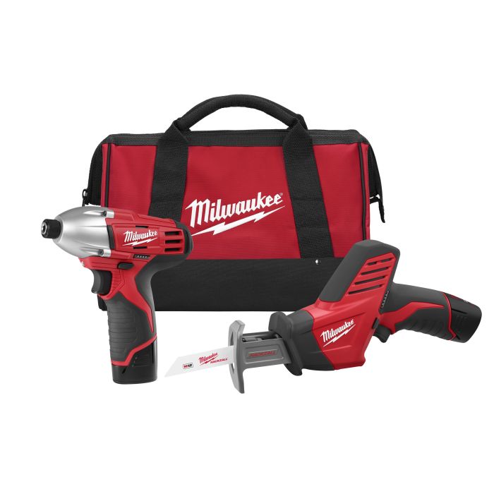 Milwaukee Tool 2491-22 M12 Cordless Lithium-Ion 2-Tool Combo Kit
