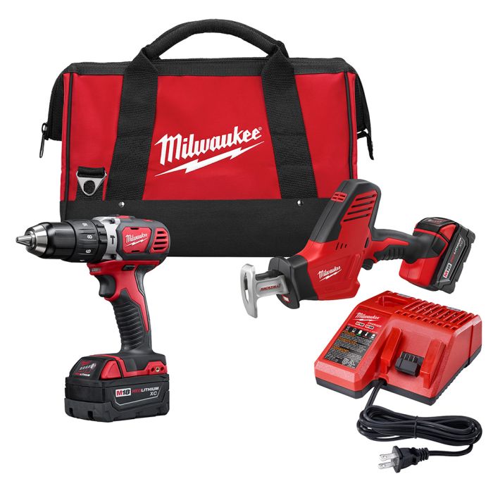 Milwaukee Tool 2695-22 M18 Cordless 2 Tool Combo Kit