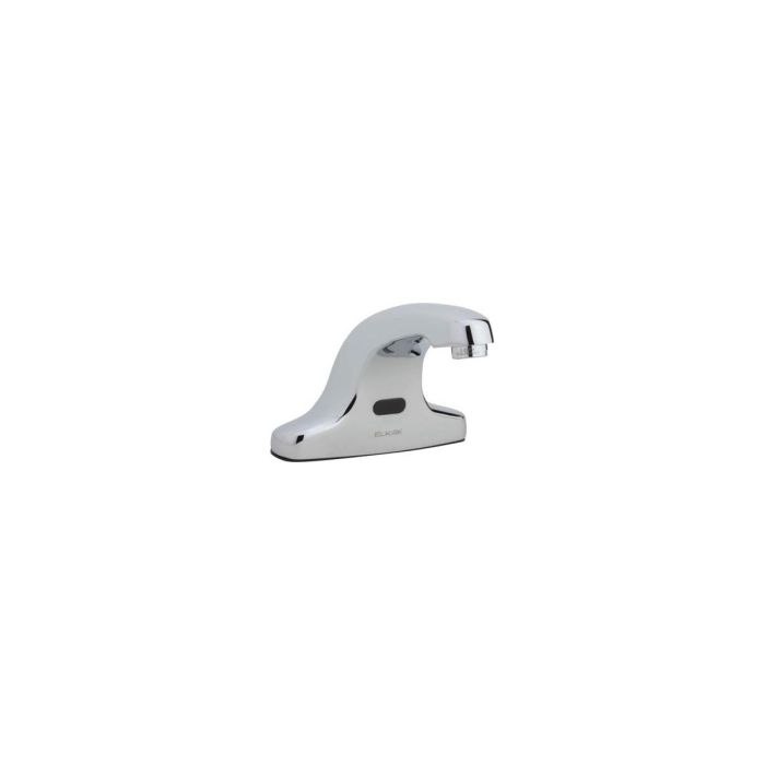 Elkay LKB737C Commercial Electronic Lavatory Battery Powered Deck Mount Faucet with Cast Fixed Spout Chrome